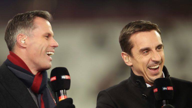 Jamie Carragher and Gary Neville - Liverpool.