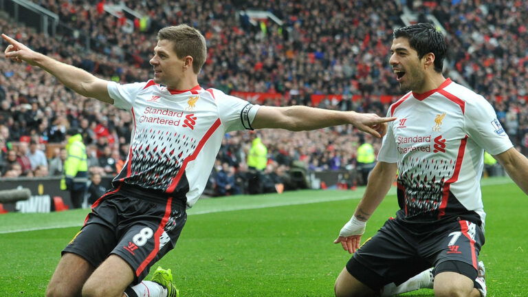 Gerrard and Suarez GOAL
