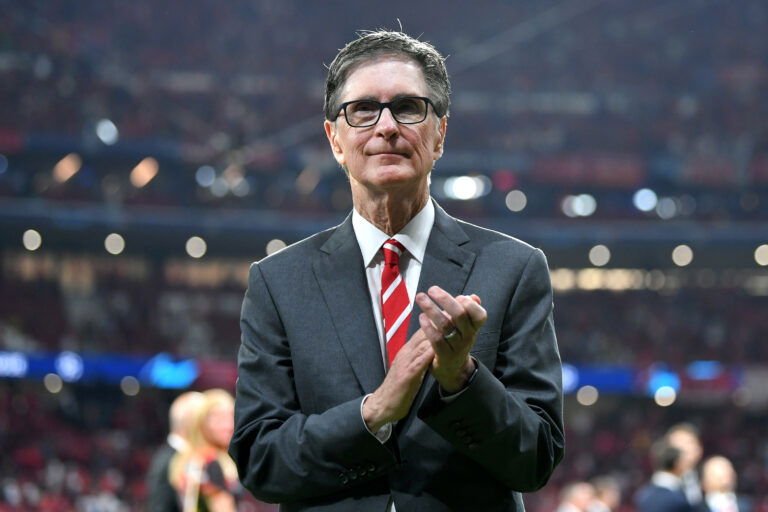MADRID, SPAIN - JUNE 01: John W. Henry, owner of Liverpool applauds fans after the UEFA Champions League Final between Tottenham Hotspur and Liverpool at Estadio Wanda Metropolitano on June 01, 2019 in Madrid, Spain.