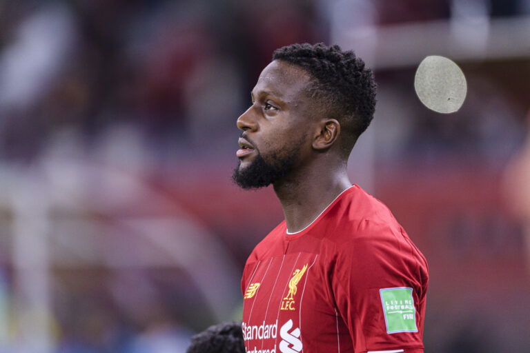 DOHA, QATAR - DECEMBER 18: Divock Origi of Liverpool getting into the field during FIFA Club World Cup Semi-Final match between Monterrey and Liverpool FC at Education City Stadium on December 18, 2019 in Doha, Qatar.