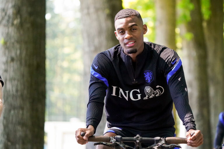 ZEIST, NETHERLANDS - JUNE 7: Ryan Gravenberch of the Netherlands during the Training Session of the Netherlands at KNVB Campus on June 7, 2021 in Zeist, Netherlands
