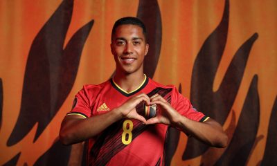 TUBIZE, BELGIUM - JUNE 08: Youri Tielemans of Belgium poses during the official UEFA Euro 2020 media access day on June 08, 2021 in Tubize, Belgium.