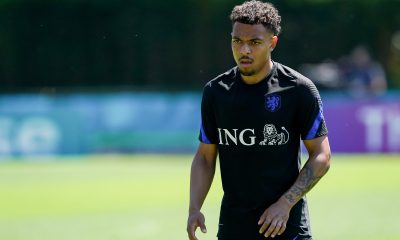 ZEIST, NETHERLANDS - JUNE 14: Donyell Malen of the Netherlands during the Netherlands Training Session - UEFA Euro 2020: Group C at KNVB Campus on June 14, 2021 in Zeist, Netherlands.