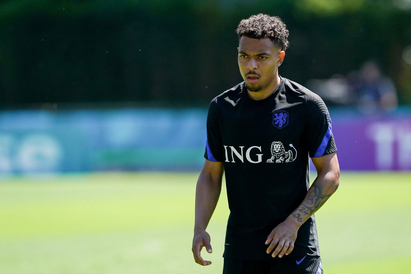 ZEIST, NETHERLANDS - JUNE 14: Donyell Malen of the Netherlands during the Netherlands Training Session - UEFA Euro 2020: Group C at KNVB Campus on June 14, 2021 in Zeist, Netherlands.