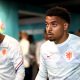 AMSTERDAM, NETHERLANDS - JUNE 21: Donyell Malen of Netherlands looks on as he walks out to warm up prior to the UEFA Euro 2020 Championship Group C match between North Macedonia and The Netherlands at Johan Cruijff Arena on June 21, 2021 in Amsterdam, Netherlands.