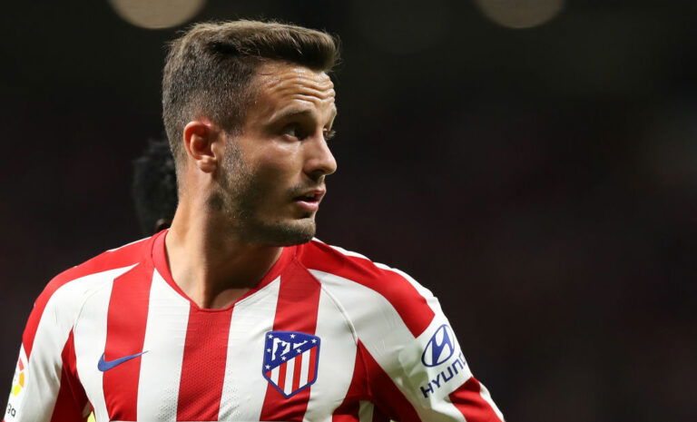 MADRID, SPAIN - AUGUST 18: Saul Niguez of Atletico de Madrid looks on during the Liga match between Club Atletico de Madrid and Getafe CF at Wanda Metropolitano on August 18, 2019 in Madrid, Spain. (Photo by Angel Martinez/Getty Images)