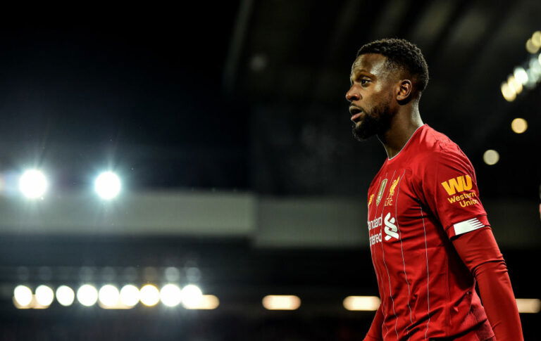 LIVERPOOL, ENGLAND - DECEMBER 29: (THE SUN OUT, THE SUN ON SUNDAY OUT) Divock Origi of Liverpool during the Premier League match between Liverpool FC and Wolverhampton Wanderers at Anfield on December 29, 2019 in Liverpool, United Kingdom. (Photo by Andrew Powell/Liverpool FC via Getty Images)