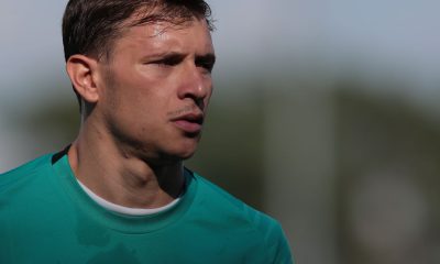 COMO, ITALY - AUGUST 02: Nicolo Barella of FC Internazionale trains during the FC Internazionale training session at the club's training ground Suning Training Center in memory of Angelo Moratti on August 02, 2021 in Como, Italy. (Photo by Emilio Andreoli - Inter/Inter via Getty Images)