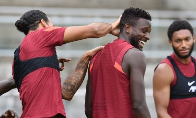 UNSPECIFIED, AUSTRIA - AUGUST 03: (THE SUN OUT. THE SUN ON SUNDAY OUT) Divock Origi of Liverpool during a training session on August 03, 2021 in UNSPECIFIED, Austria. (Photo by John Powell/Liverpool FC via Getty Images)