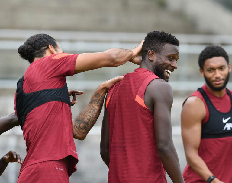 UNSPECIFIED, AUSTRIA - AUGUST 03: (THE SUN OUT. THE SUN ON SUNDAY OUT) Divock Origi of Liverpool during a training session on August 03, 2021 in UNSPECIFIED, Austria. (Photo by John Powell/Liverpool FC via Getty Images)
