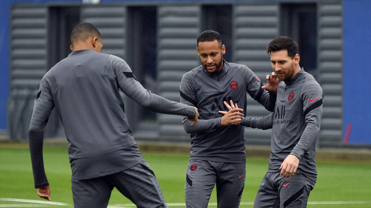 Kylian Mbappe, Lionel Messi and Neymar