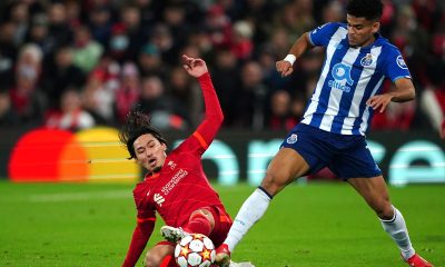 Takumi Minamino and Luis Diaz