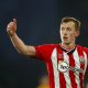 WOLVERHAMPTON, ENGLAND - JANUARY 15: James Ward-Prowse of Southampton reacts during the Premier League match between Wolverhampton Wanderers and Southampton at Molineux on January 15, 2022 in Wolverhampton, England. (Photo by Malcolm Couzens/Getty Images)