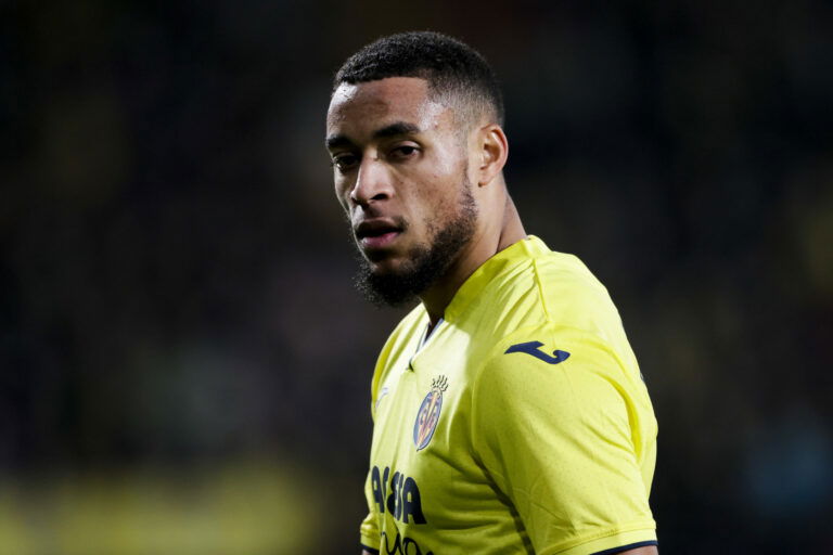 CASTELLON, SPAIN - NOVEMBER 23: Arnaut Danjuma of Villarreal during the UEFA Champions League match between Villarreal v Manchester United at the Estadio de la Ceramica on November 23, 2021 in Castellon Spain (Photo by David S. Bustamante/Soccrates/Getty Images)
