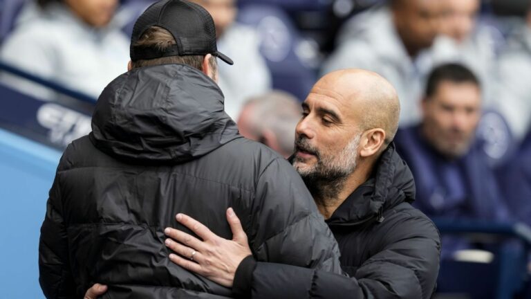 Jurgen Klopp and Pep Guardiola
