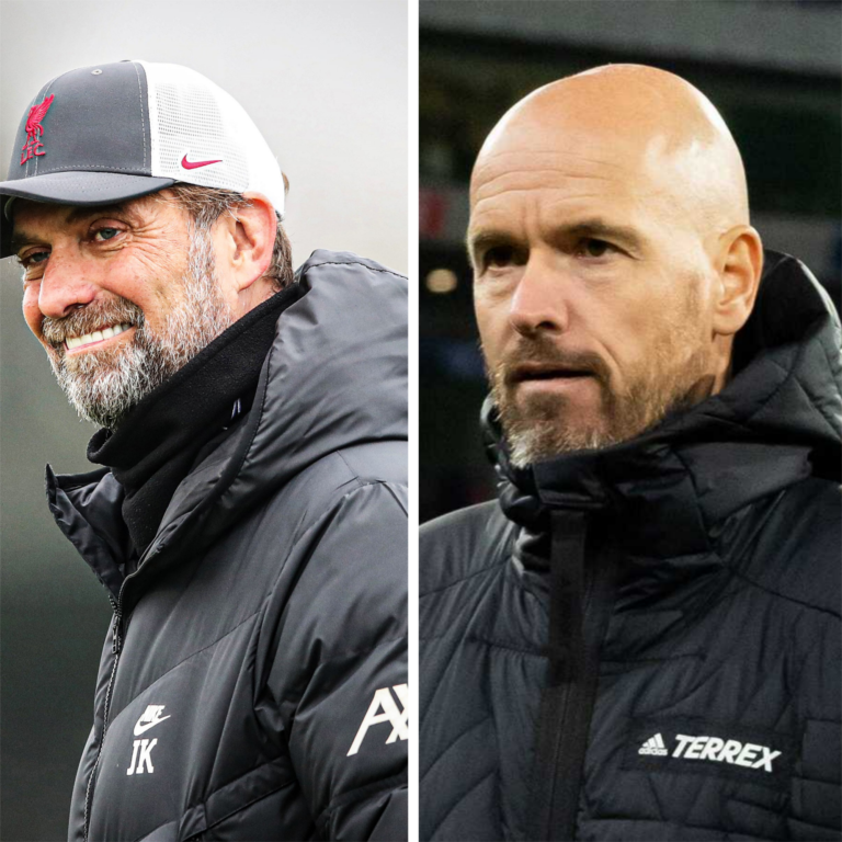 Erik ten hag and klopp antony