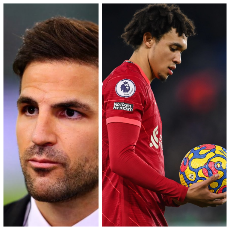 Cesc Fabregas and Trent Alexander-Arnold