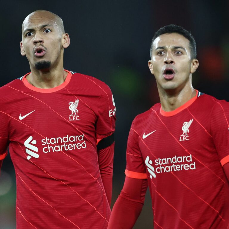 Fabinho and Thiago have won 26 out of 32 matches they've started together