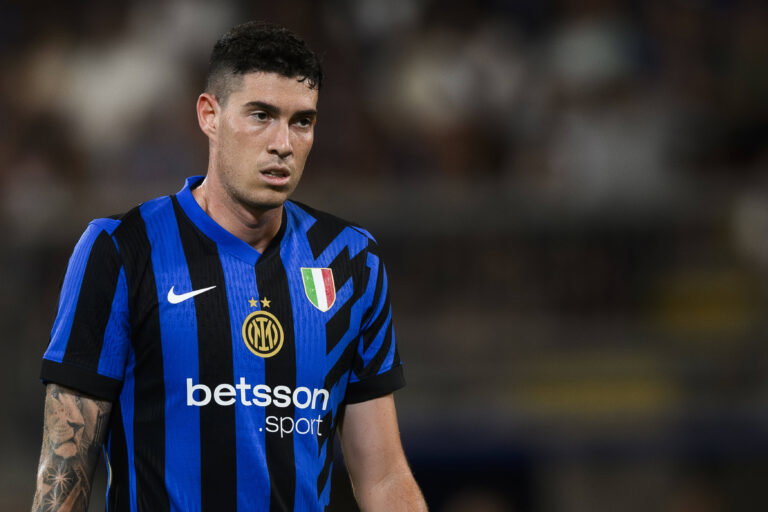 FC Internazionale vs Al Ittihad - Friendly Alessandro Bastoni of FC Internazionale looks on during the friendly football