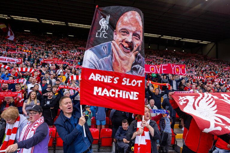 Football - FA Premier League - Liverpool FC v AFC Bournemouth LIVERPOOL, ENGLAND - Saturday, September 21, 2024: Liverpo