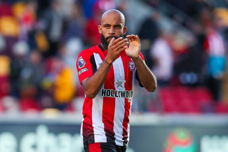 Premier League Brentford v West Ham United Bryan Mbeumo of Brentford acknowledges the fans after the teams draw followin