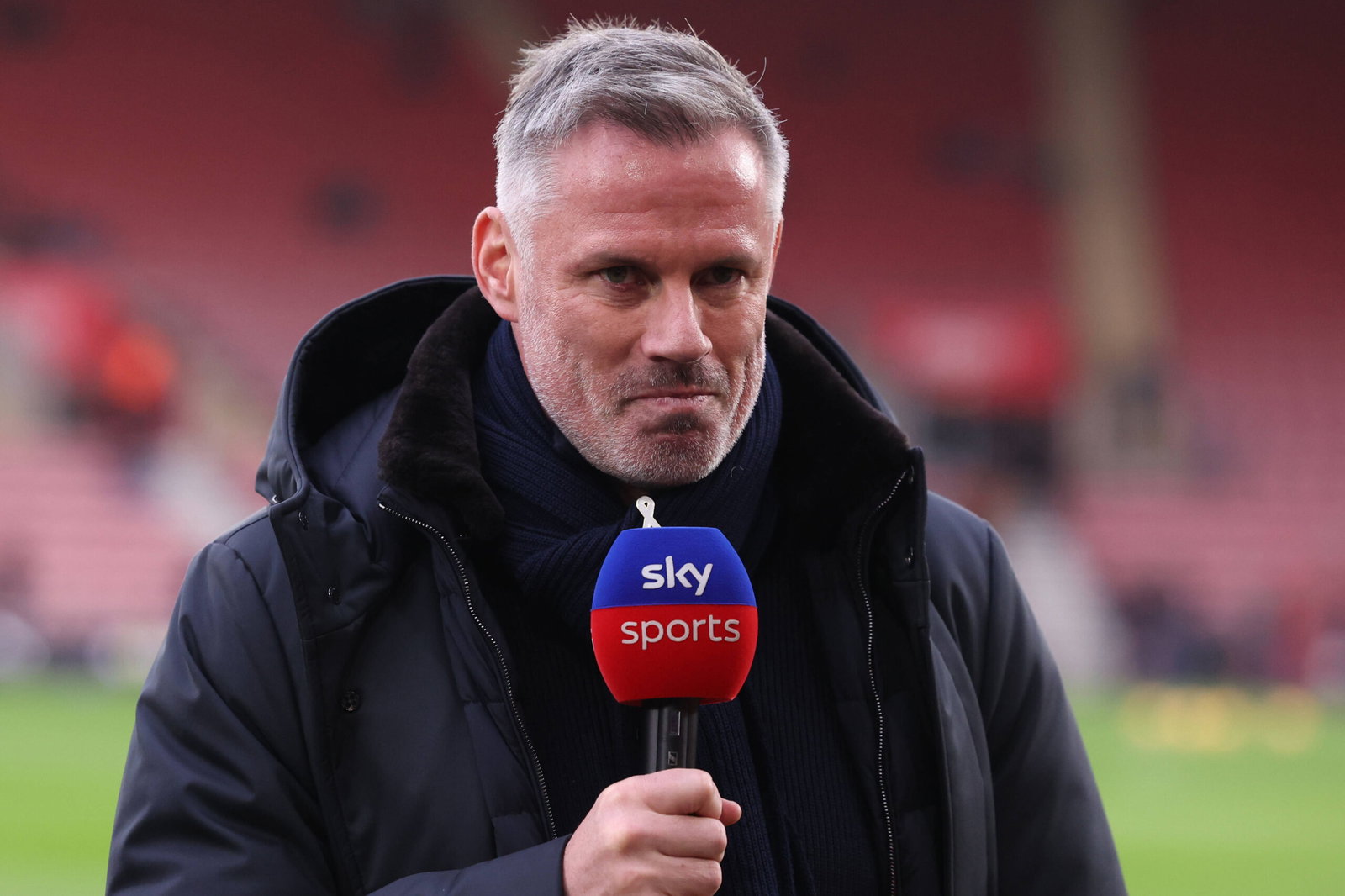 Southampton, England, 24th November 2024. Sky Sports presenter Jamie Carragher during the Premier League match at St Mar
