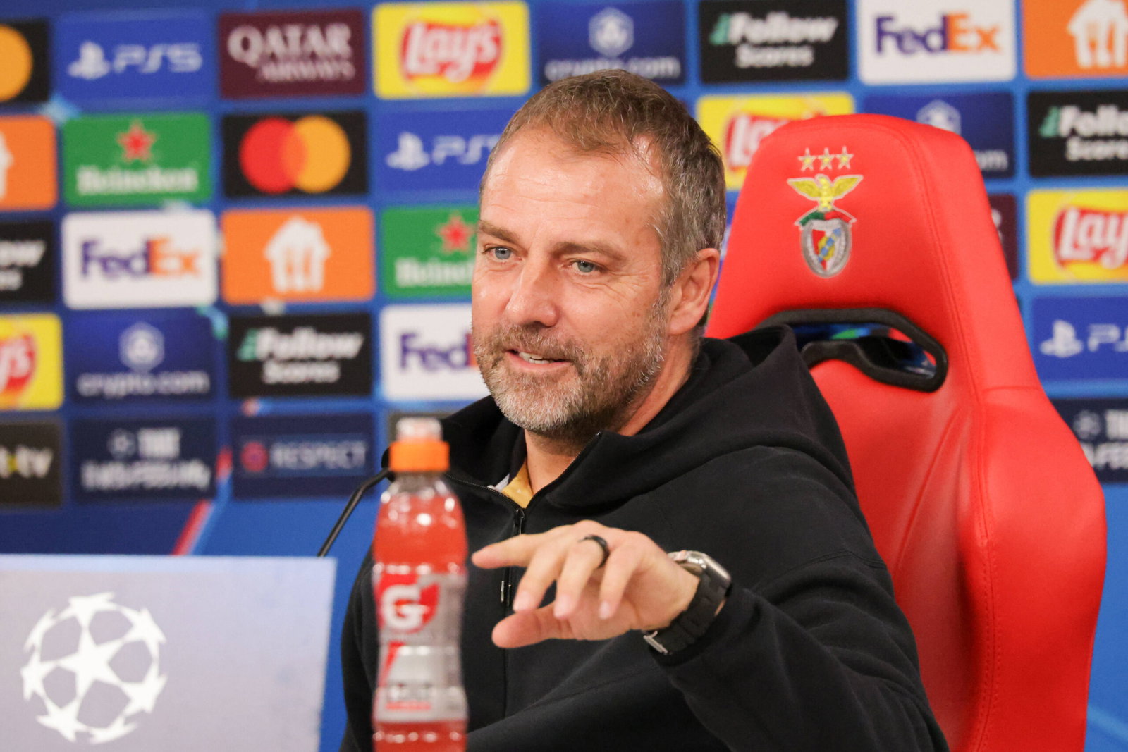 Portugal, Estadio do SL Benfica Lisbon 20. January 2025 Uefa Champion League 2024/25 , Pressekonferenz S.L.Benfica - FC Barcelona 21.01.2025