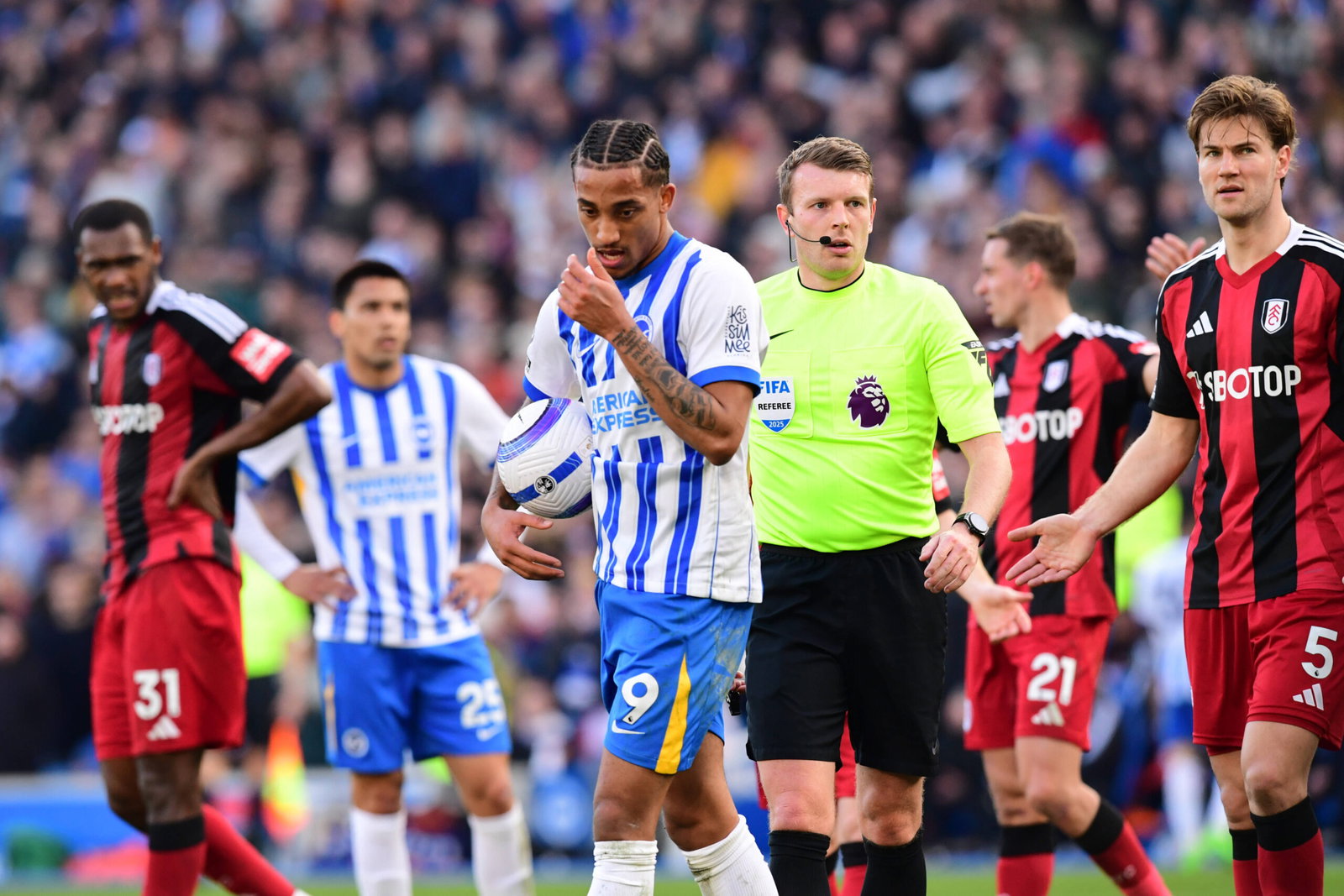 Brighton and Hove Albion v FulhamPremier League08/03/2025.