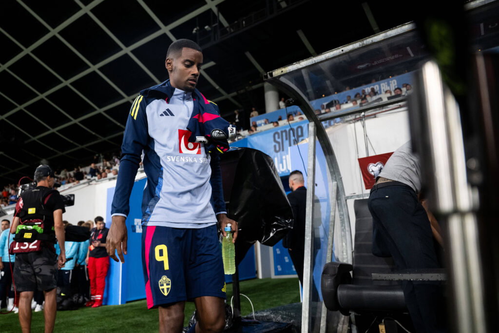 Alexander Isak didn't appear for Sweden's first FIFA World Cup Qualifier following a long break from competitive football (Credits: Imago Images)