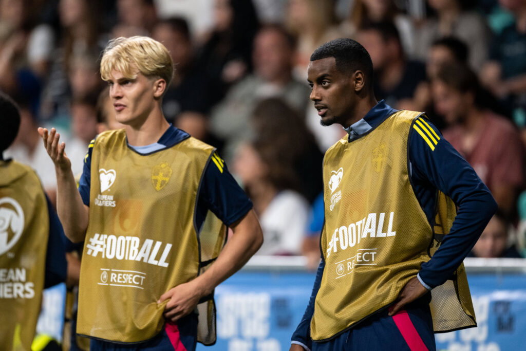 Alexander Isak didn't play Sweden's FIFA World Cup Qualifier against Slovenia (Credits: Imago Images)