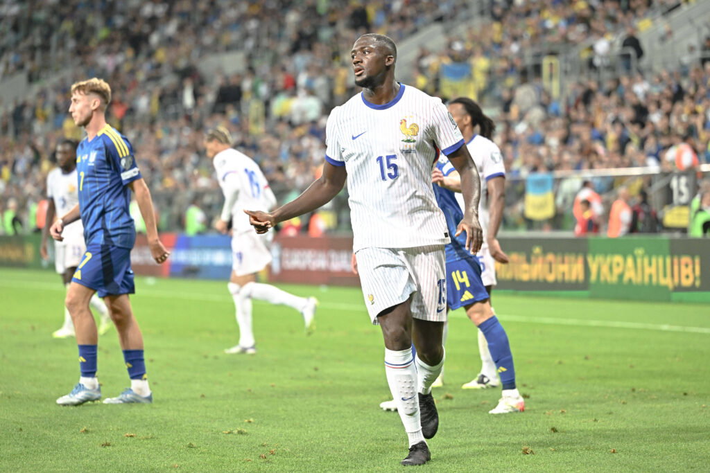 Ibrahima Konaté still played for France despite his knock against Arsenal (Credits: Imago Images)