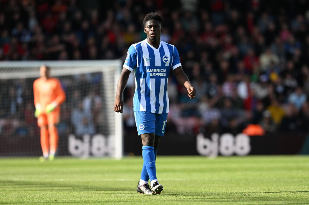 Manchester United have had their eyes on Carlos Baleba (Credits: Imago Images)
