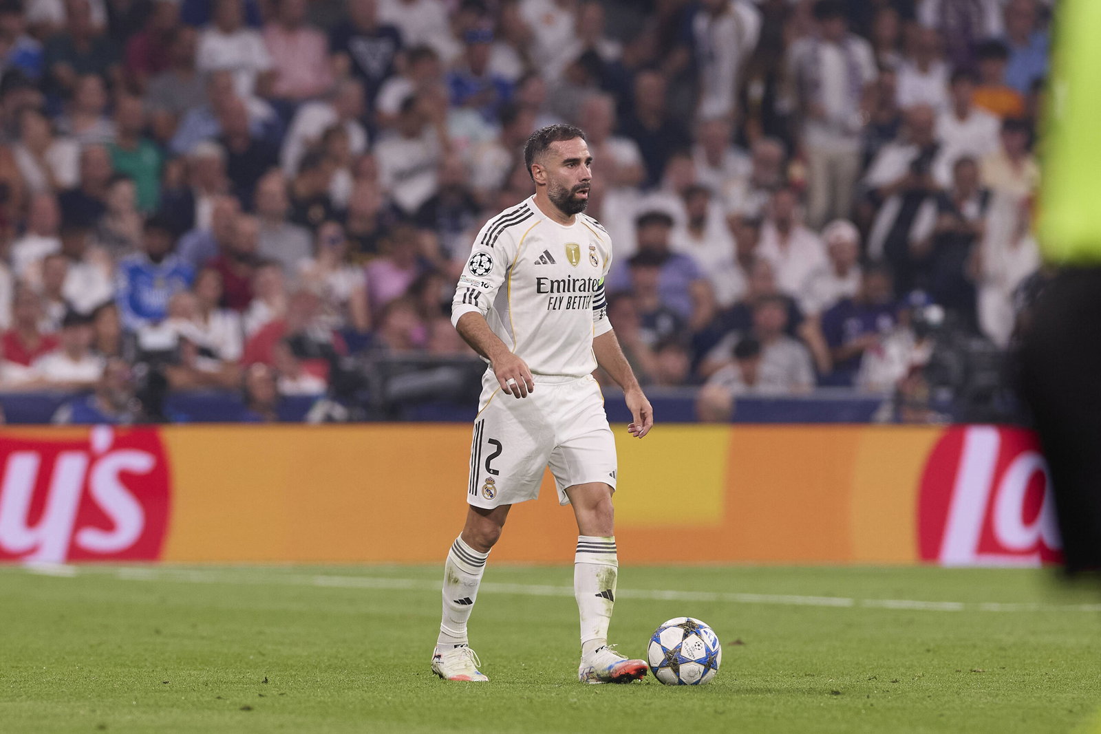 Dani Carvajal was shown Red against Marseille (Credits: Imago Images)