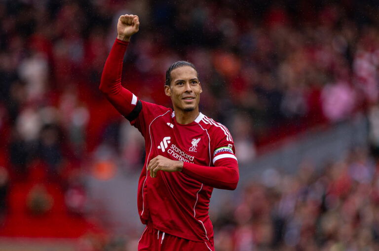 Liverpool captain Virgil van Dijk hails Ryan Gravenberch post Merseyside Derby (Credits: Imago Images)