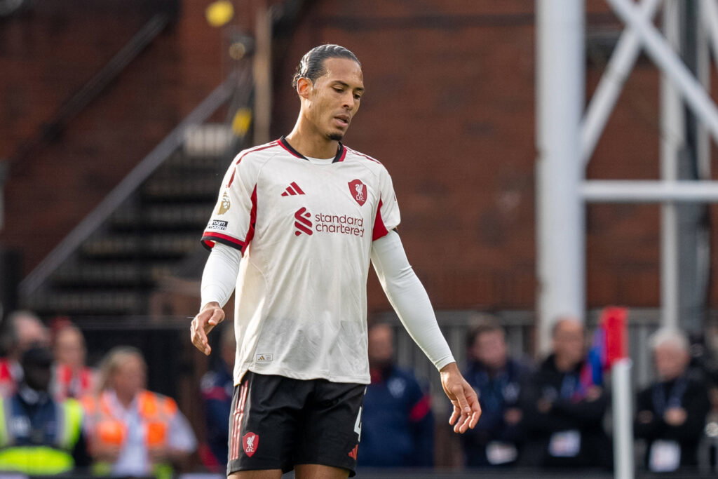 Virgil van Dijk isn't happy post Crystal Palace defeat (Credits: Imago Images)