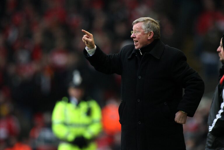 Sir Alex Ferguson Manchester United, ManU Fc Manager Liverpool V Manchester United Anfield, Liverpool , England 16 Decem