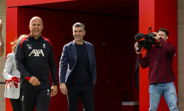 Football - Liverpool Present Arne Slot as New Manager KIRKBY, ENGLAND - Friday, July 5, 2024: Liverpool s new head coach