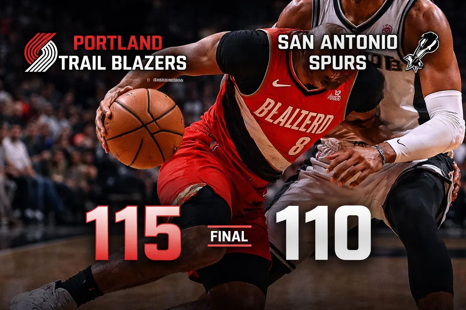 san antonio spurs vs portland trail blazers match player stats