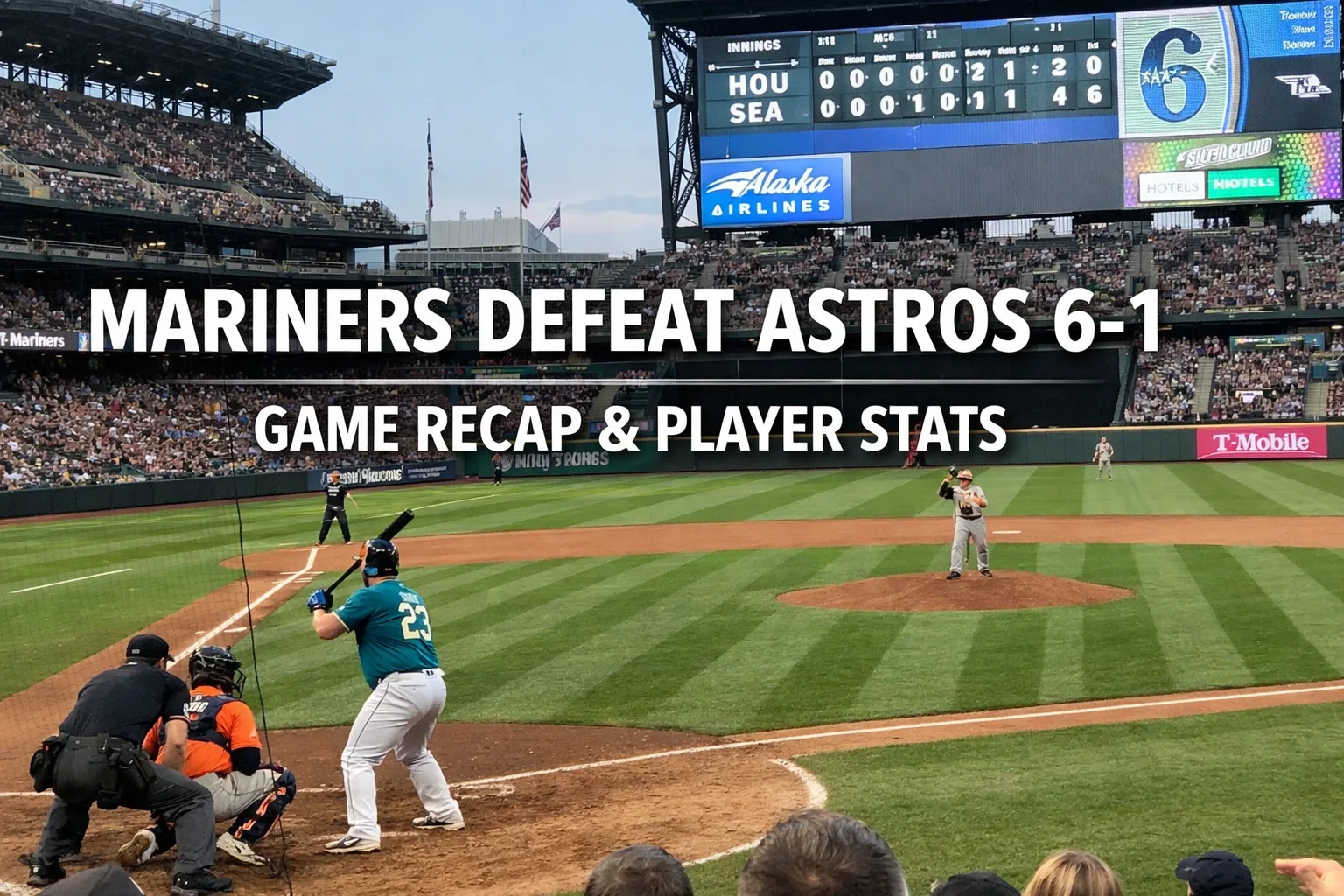 houston astros vs seattle mariners match player stats